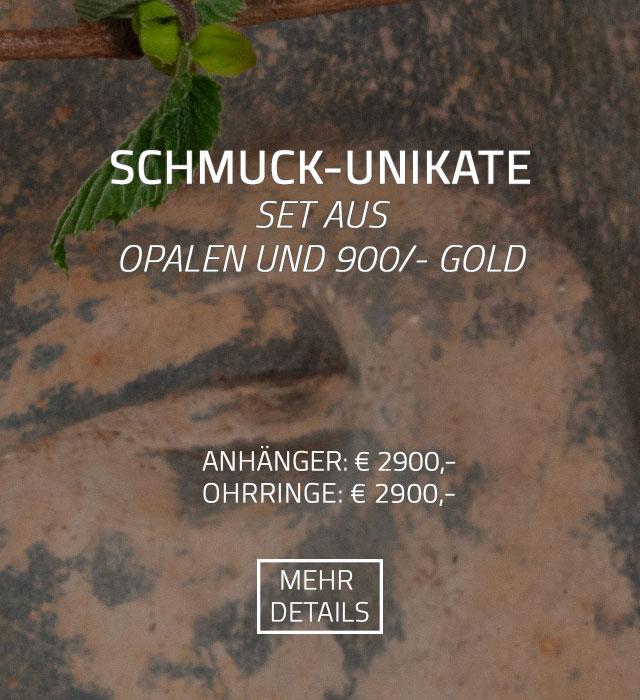 Opalschmuck aus Gold, Goldschmiedeschmuck online kaufen, Damenschmuck Gold und Opal