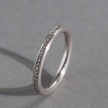 Weißgold Brillantring Verlobungsring Vorsteckring Trauring