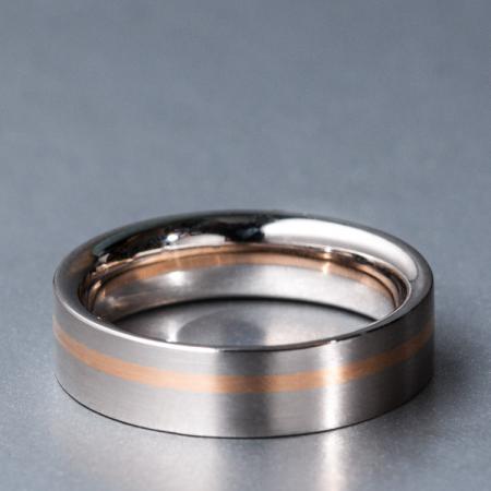 Platin Rotgoldring Sale Reduzierter Ring Angebot günstiger Preis