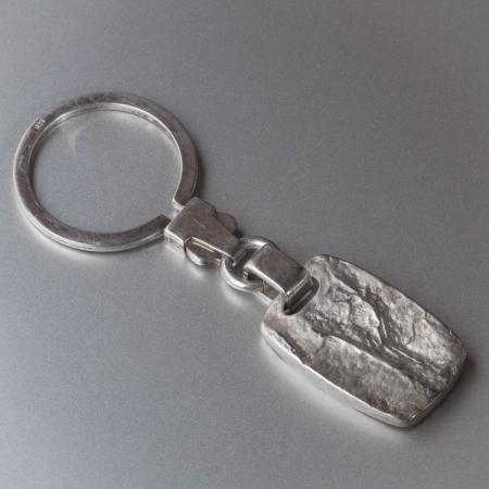Schlüsselanhänger mit Silberplatte