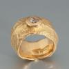 Goldschmiede-Schmuck, Diamant im Herzschliff, Geschenkidee für Frauen, Ringe mit Liebesbotschaft, Zeichen der Liebe Herz