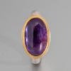 Silber Ring mit violettem Stein - Handgemachter Silberring mit Saphir - Handgemachten Schmuck online bestellen - Geschenkidee für Weihnachten Schmuck