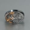 Einzigartiger Ring aus Silber, Vulkan Motiv, Lava Schmuck aus Silber, Bergschmuck für Wanderer, handgemachter Schmuck für Männer, Gebirge als Ring, Naturschmuck Design