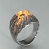 Schöner massiver Silberring mit Natur design, Schöne Schmuckoberfläche, ausgefallener Schmuck online kaufen, Schmuck vom Goldschmied, Handgefertigter Schmuck, Besonderer Silberring für Frauen, Geschenkidee für Weihnachten 