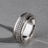 Brillantring, beweglich, Weißgoldring