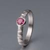 moderner Rubinring Gold, Damen Ring, Gold Ring, Schmuckdesign