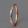 Rotgoldring Brillanten Ring Roségold schmal fein