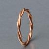 Rotgold Ring Kordelring schmal Vorsteckring
