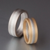 Trauringe Niessing Bicolor Platin Weigold Gelbgold