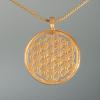 Goldschmiedeschmuck, Goldanhänger - Lebensblume, Geschenkidee für Damen