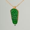 Schmuckanhänger mit grüner Jade, schöner Damenschmuck, ausgefallener Edelsteinschmuck online kaufen, Geschenkidee zu Weihnachten für Frauen