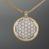 Handgemachter Schmuckanhänger mit Lebensblume, schöne Lebensblumenanhänger in Silber und Gold online kaufen