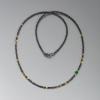 Feine Kette mit Edelstein bicolor