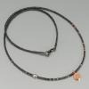 Moderne Halskette mit Rotgold-Anhänger, Zarte Halskette für Frauen, 925 Silber, Rotgoldschmuck, Schmuckgeschenk zu Weihnachten, Schmuck online bestellen