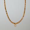 Halskette mit Brauntönen, feine Kette aus Diamanten online bestellen, ausgefallenen Schmuck verschenken, Schöner Schmuck vom Goldschmied, Schmuck nach Wunsch anfertigen lassen, Schuck aus dem Allgäu