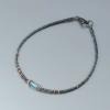 Armband bicolor Aquamarin Rotgold Silber 