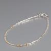 Silberarmband modern, Bicolor Armband online bestellen, feines Silberband mit Gold, Geschenkidee für Frauen, Geschenkidee für die Freundin