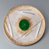 Jade-Brosche mit Brillanten, Goldschmiede Schmuck, Brillantschmuck 