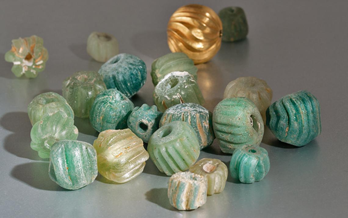 Glasperlen, antiker Schmuck, Unikatschmuck